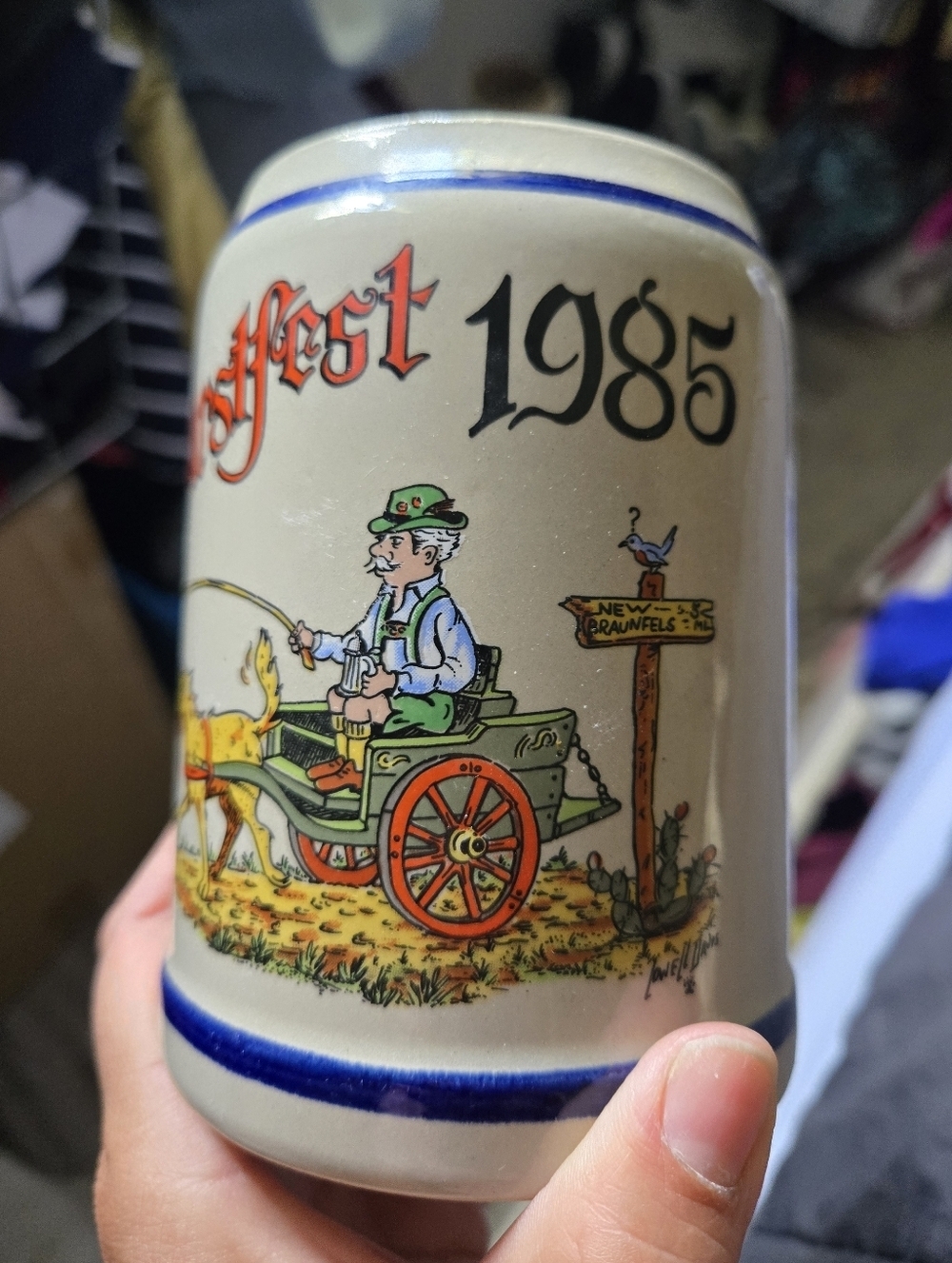 Vintage Wurstfest 1985 Mug Made In Germany 0.5 L